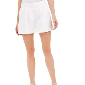 🧨 Michael Kors White Linen Cuffed Shorts
